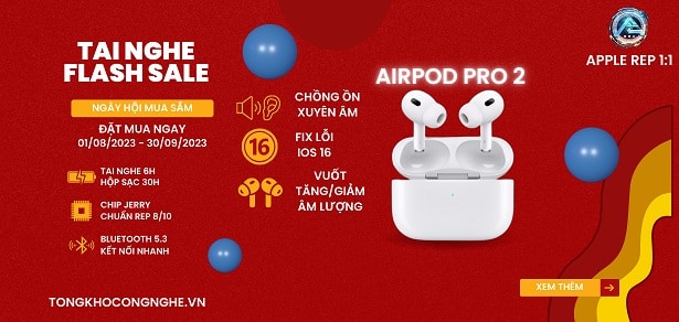 Banner Airpods Pro Gen 2 Khuyến Mãi