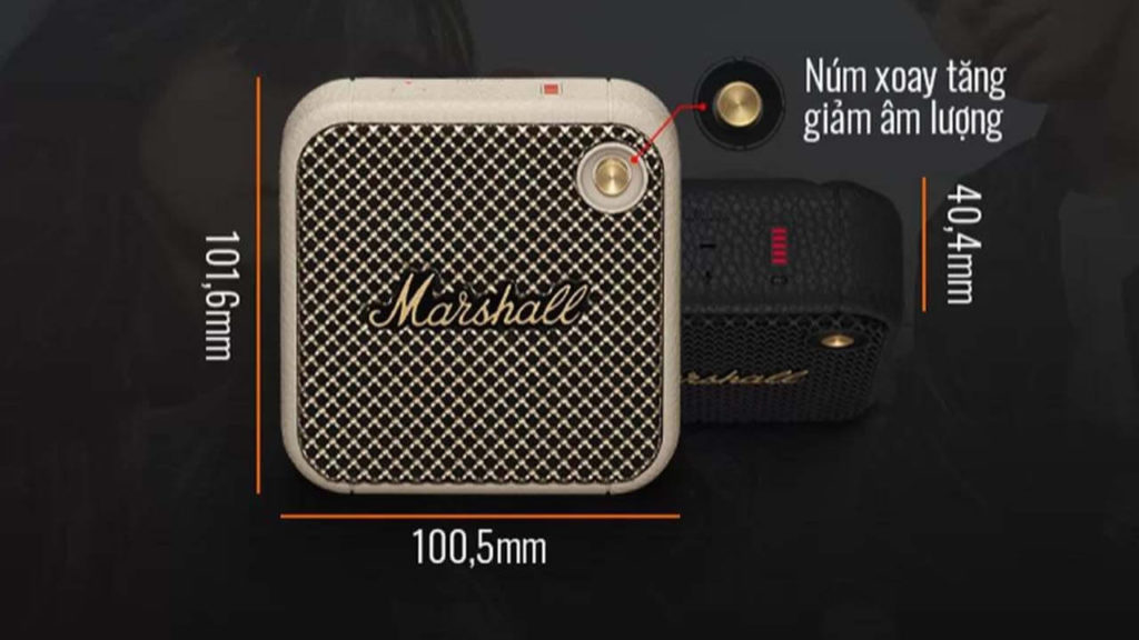 Loa Bluetooth Mini Bass đỉnh cao Marshall Willen Rep 1 1 chống ẩm