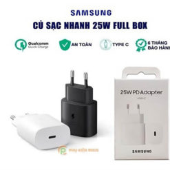 Củ sạc SamSung 25W Zin Đa năng Type C chính hãng