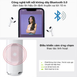 Tai Nghe Bluetooth Airpods 3 Hổ Vằn Chip Louda 1562 Chính Hãng Nghe Nhạc Hay - Âm thanh không gian