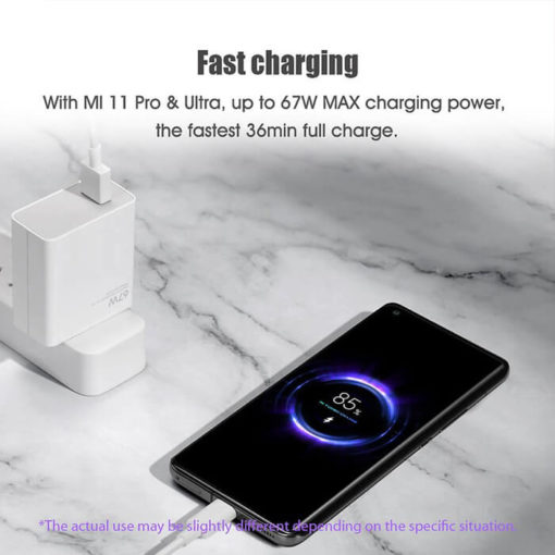 Đánh giá Bộ sạc nhanh Xiaomi 67W Mi Charge Turbo USB sang Type C full box